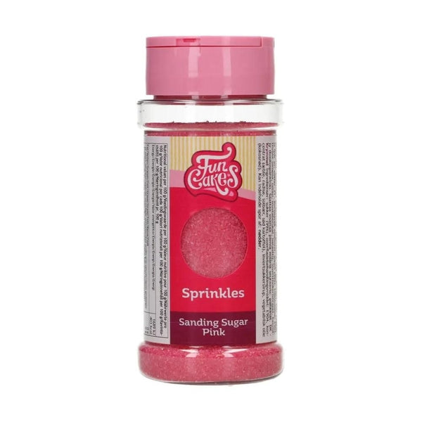 FunCakes Pink Sanding Sugar 80g