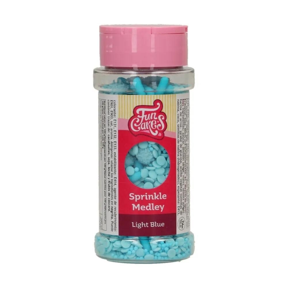 FunCakes Light Blue Sprinkle Medley 70g