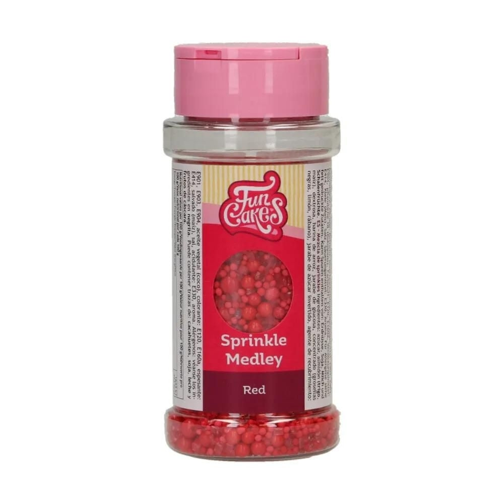 FunCakes Red Sprinkle Medley 70g