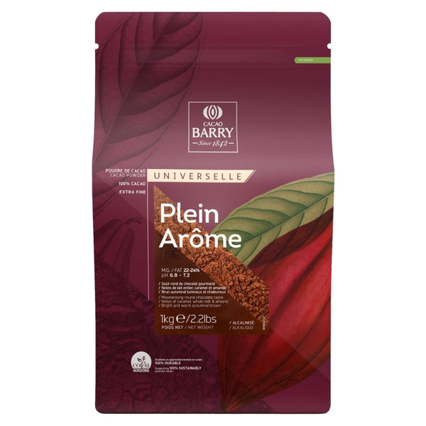 Cocoa Barry Cocoa Powder (Plein Arome) 1KG - Cacao Barry