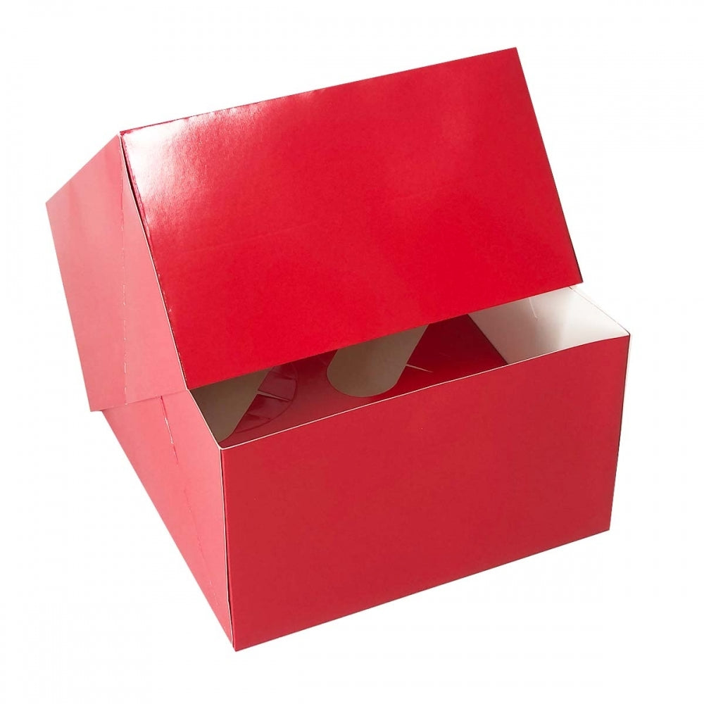 Simply Making 4" Deep Red Luxury Cupcake Box - Holds 4