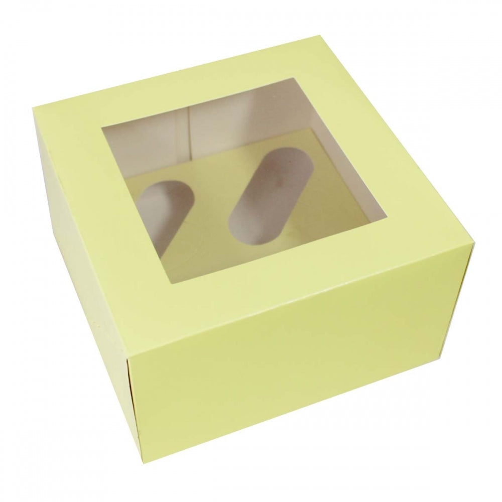 Simply Making 4" Deep Pastel Yellow Luxury Cupcake Box