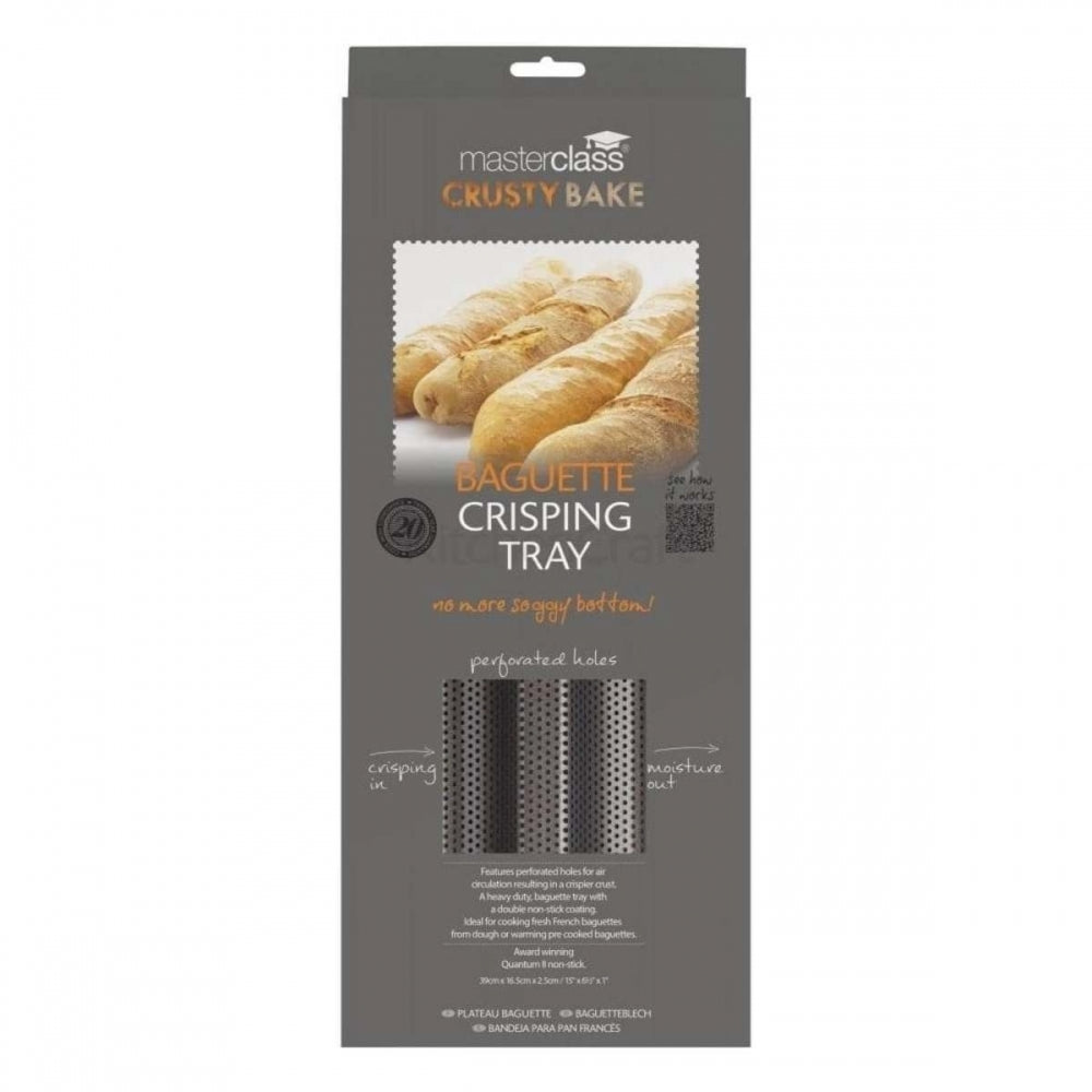 Kitchencraft Crusty Bake Baguette Crisping & Baking Tray
