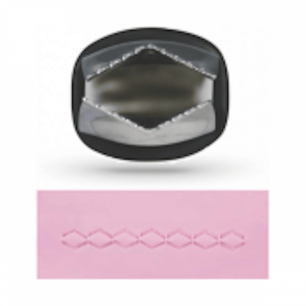 Ateco #5 OPEN VEE ¾" serrated sugarpaste icing crimper