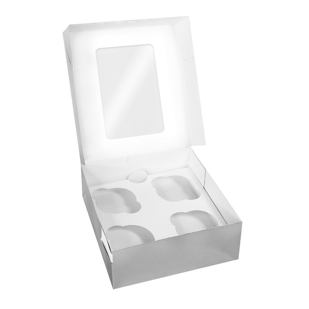 Simply Making 2.5" Deep Silver Cupcake Box - Holds 4