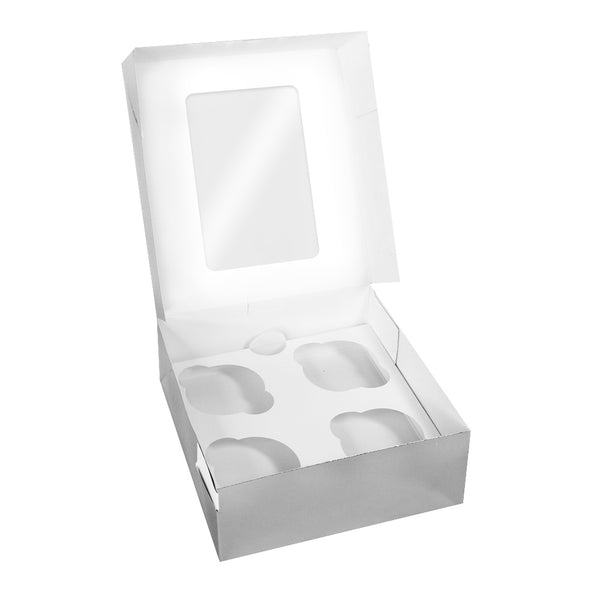 Simply Making 2.5" Deep Silver Cupcake Box - Holds 4