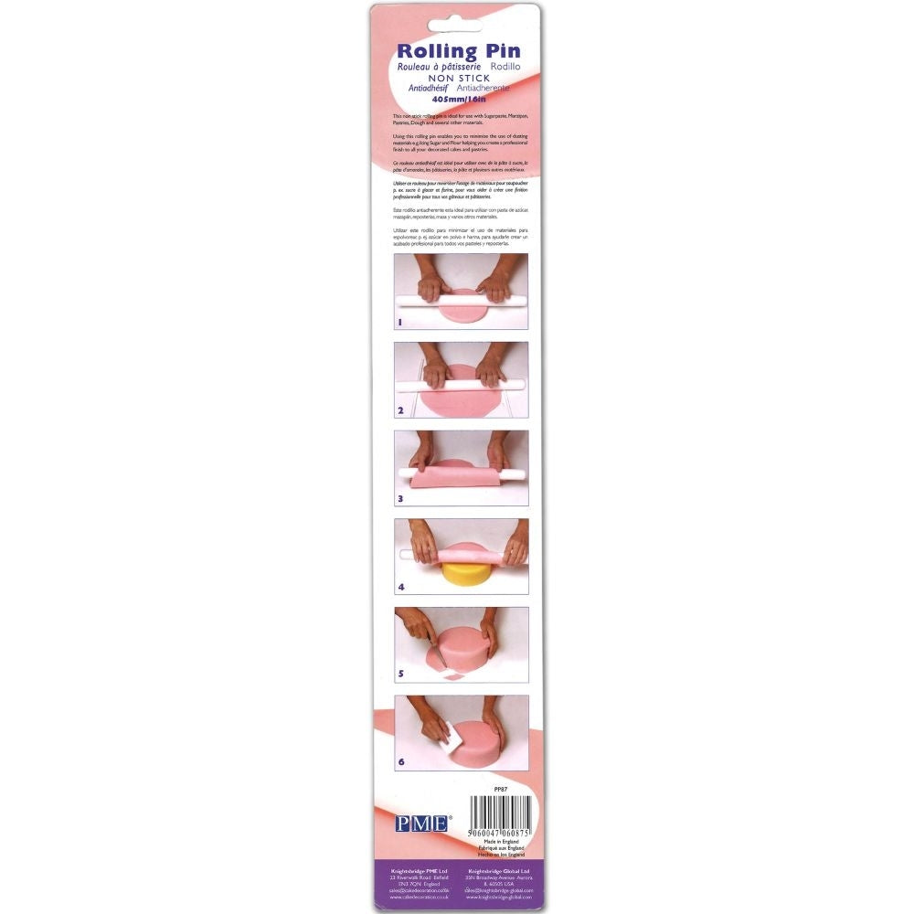 PME Non-Stick Polyethylene Rolling Pin - 16 Inch - PME
