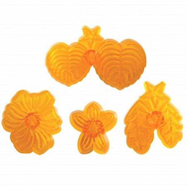 PME Pansy & Violet 4 piece fondant icing gumpaste cutter set