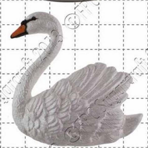 FPC Swan (left) silicone icing sugarcraft mould