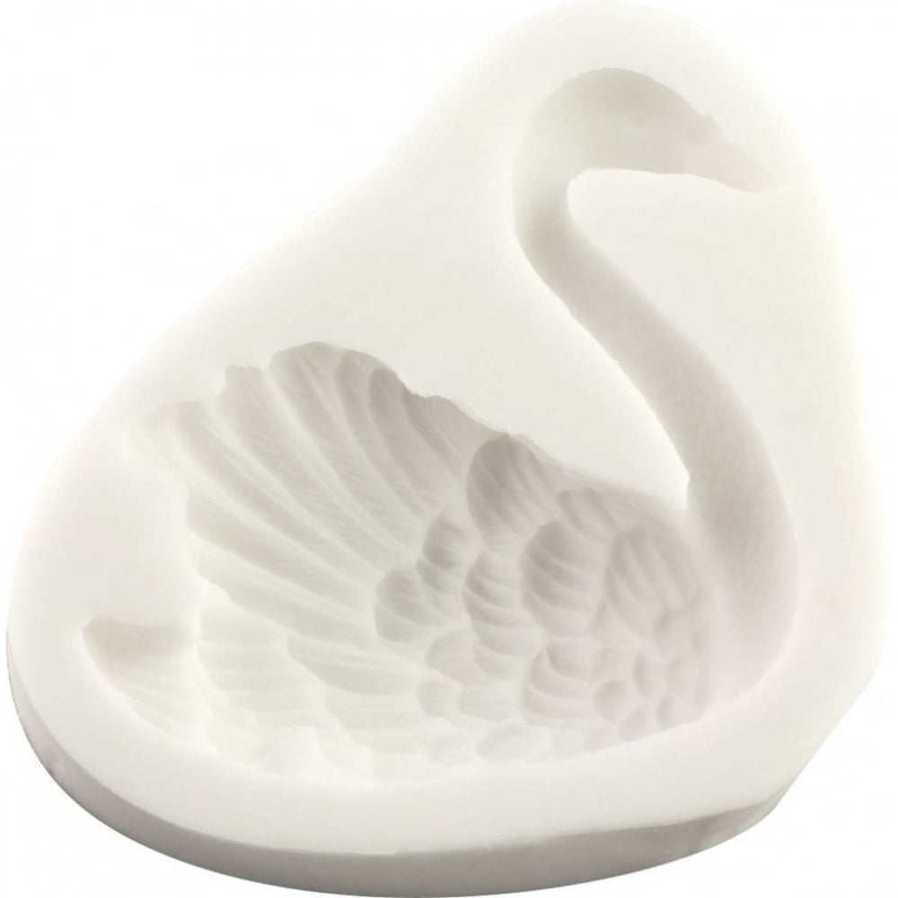 FPC Swan (left) silicone icing sugarcraft mould