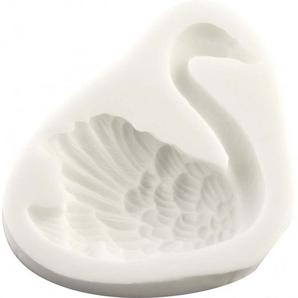 FPC Swan (left) silicone icing sugarcraft mould