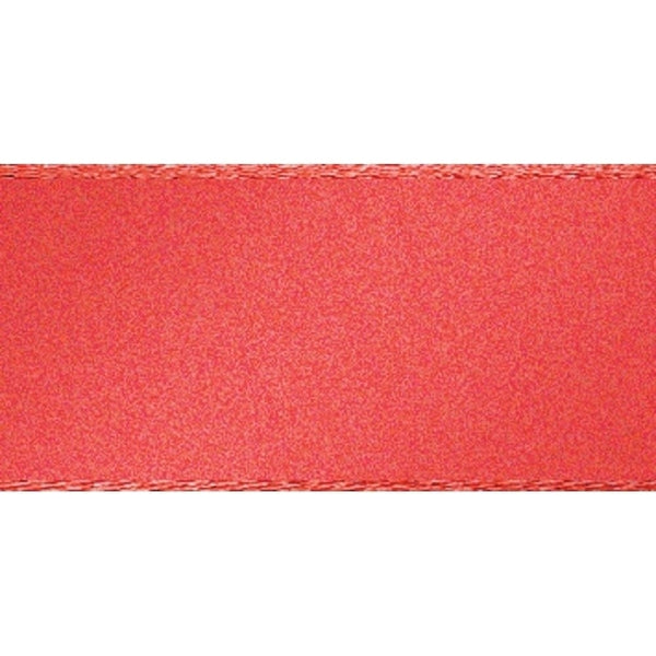 Berisfords Coral Double-Faced Satin Cake Ribbon 15mm x 20m