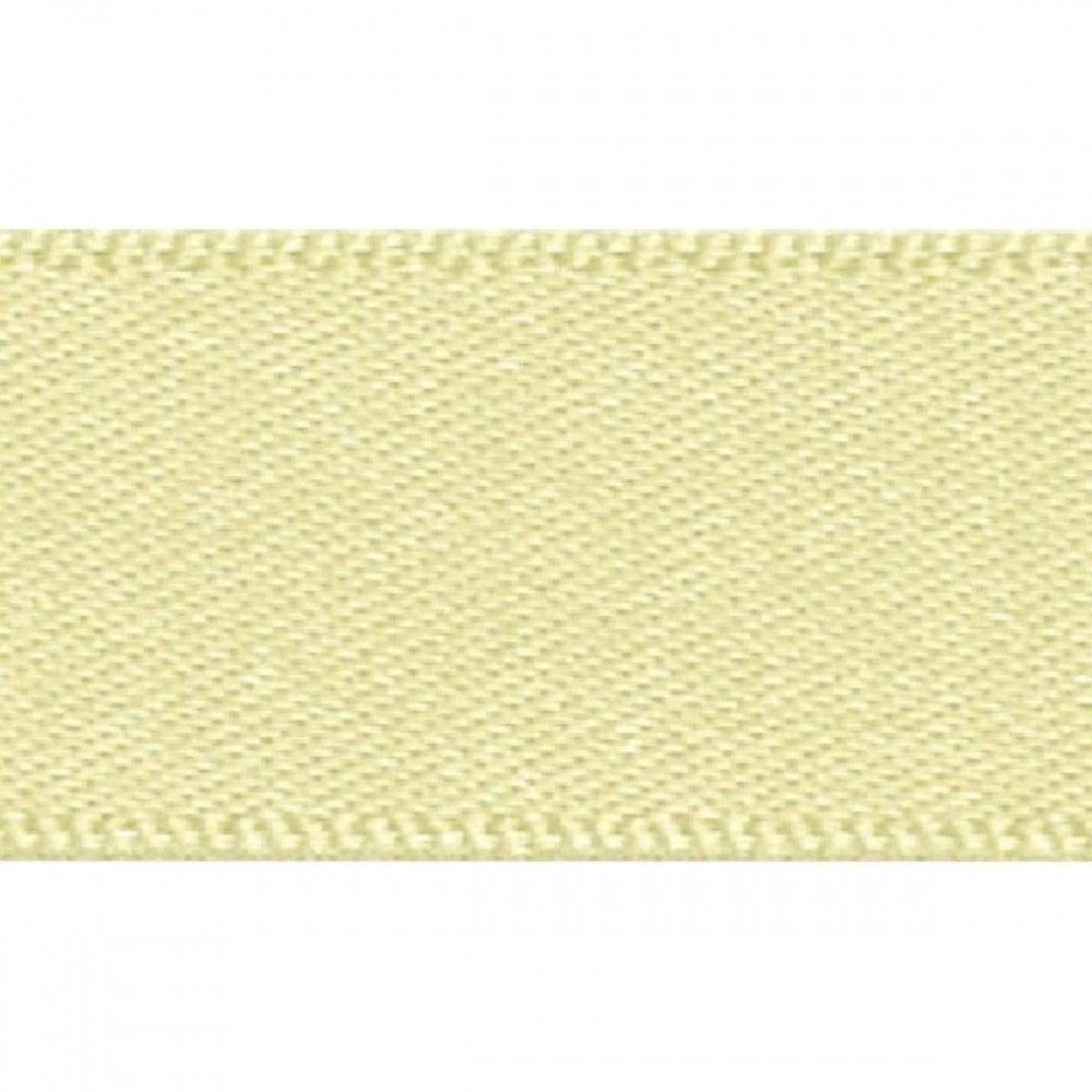 Berisfords Pale Lemon Double-Faced Satin Cake Ribbon 25mm x 20m