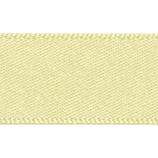 Berisfords Pale Lemon Double-Faced Satin Cake Ribbon 25mm x 20m