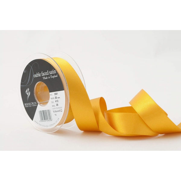 Berisfords Topaz Double-Faced Satin Cake Ribbon 25mm x 20m