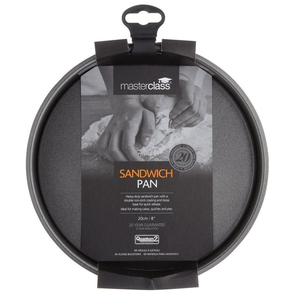 Kitchencraft 8" / 20cm round non-stick loose base sandwich cake tin