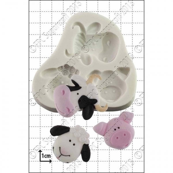 FPC Farm Animals silicone icing mould set