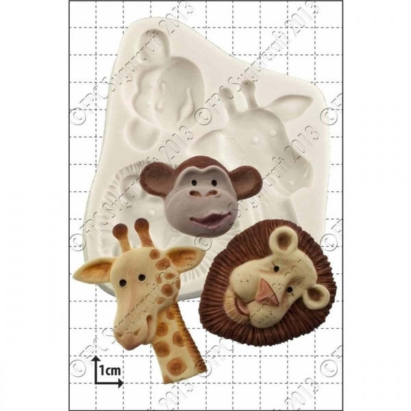 FPC Safari Animals silicone icing mould set