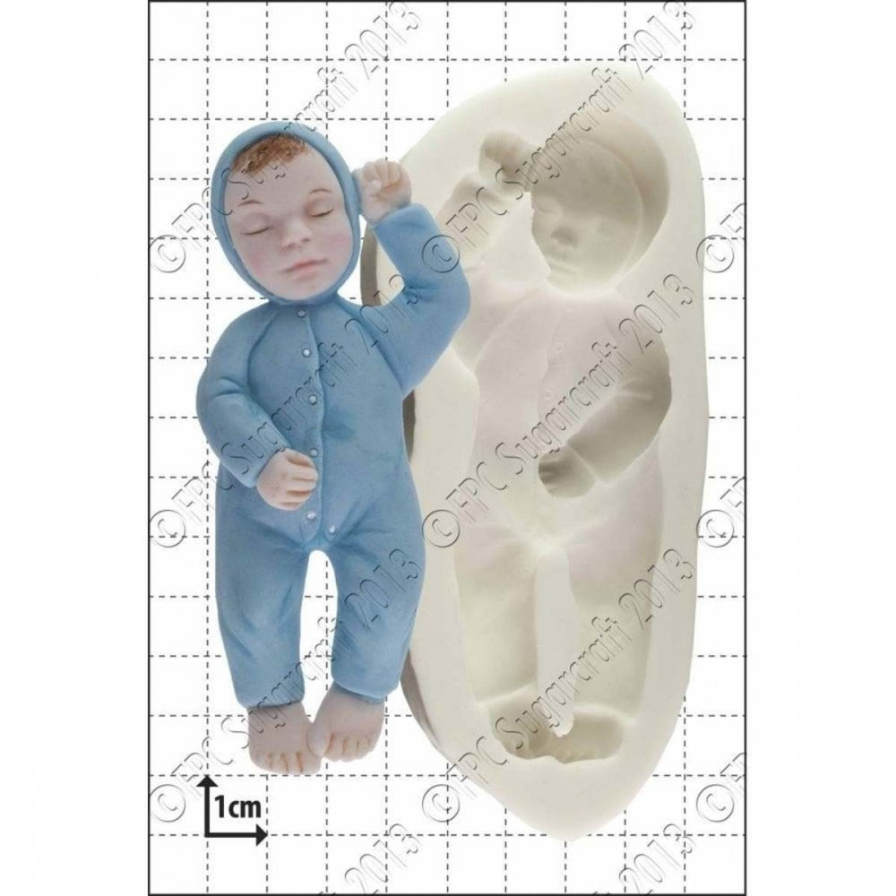 FPC Sleeping Baby silicone icing mould