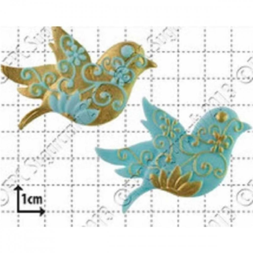 FPC Floral Bird silicone icing mould