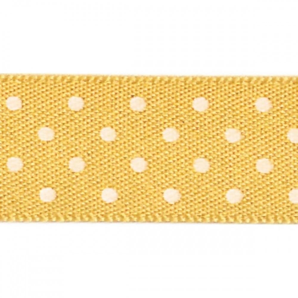 Berisfords Gold Micro Dots Cake Ribbon 15mm x 20m