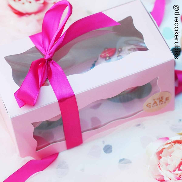 Simply Making Holds 2 Pink Cupcake Box With Double Window