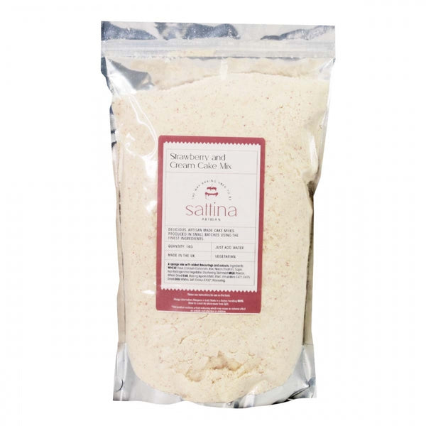 Sattina Strawberries & Cream Cake Mix 1kg