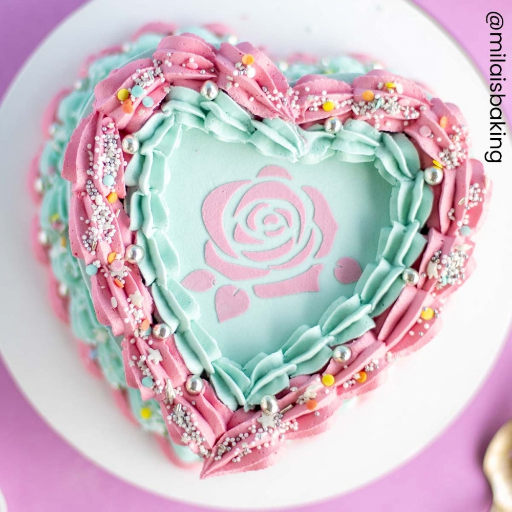 Simply Making Rose Cupcake & Cookie Stencil