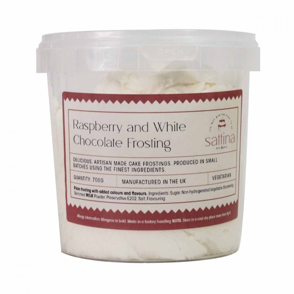 Sattina Raspberry & White Chocolate Frosting 700g