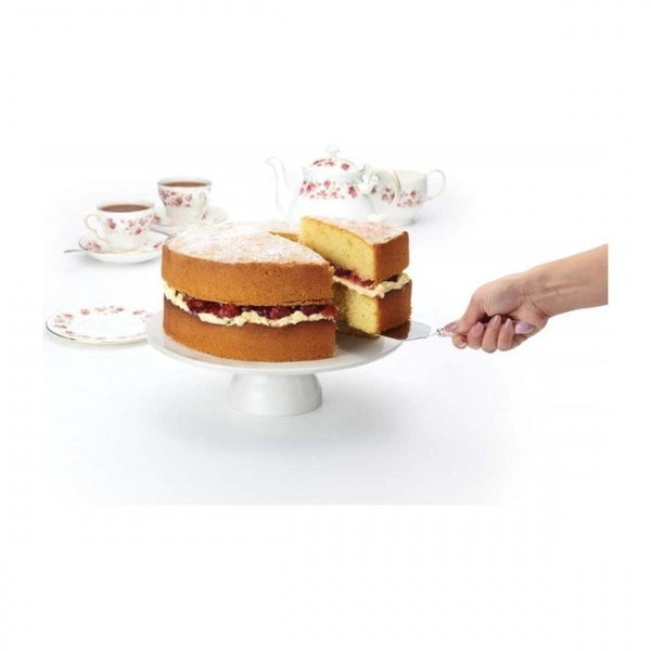 Kitchencraft porcelain footed pedestal cake stand 10.5"