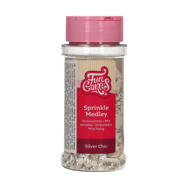 FunCakes Silver Chic Sprinkle Medley 65g