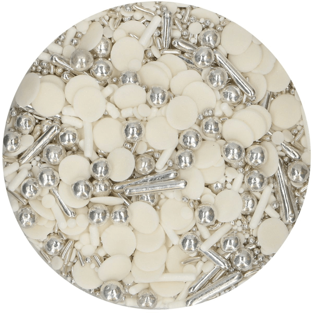 FunCakes Silver Chic Sprinkle Medley 65g