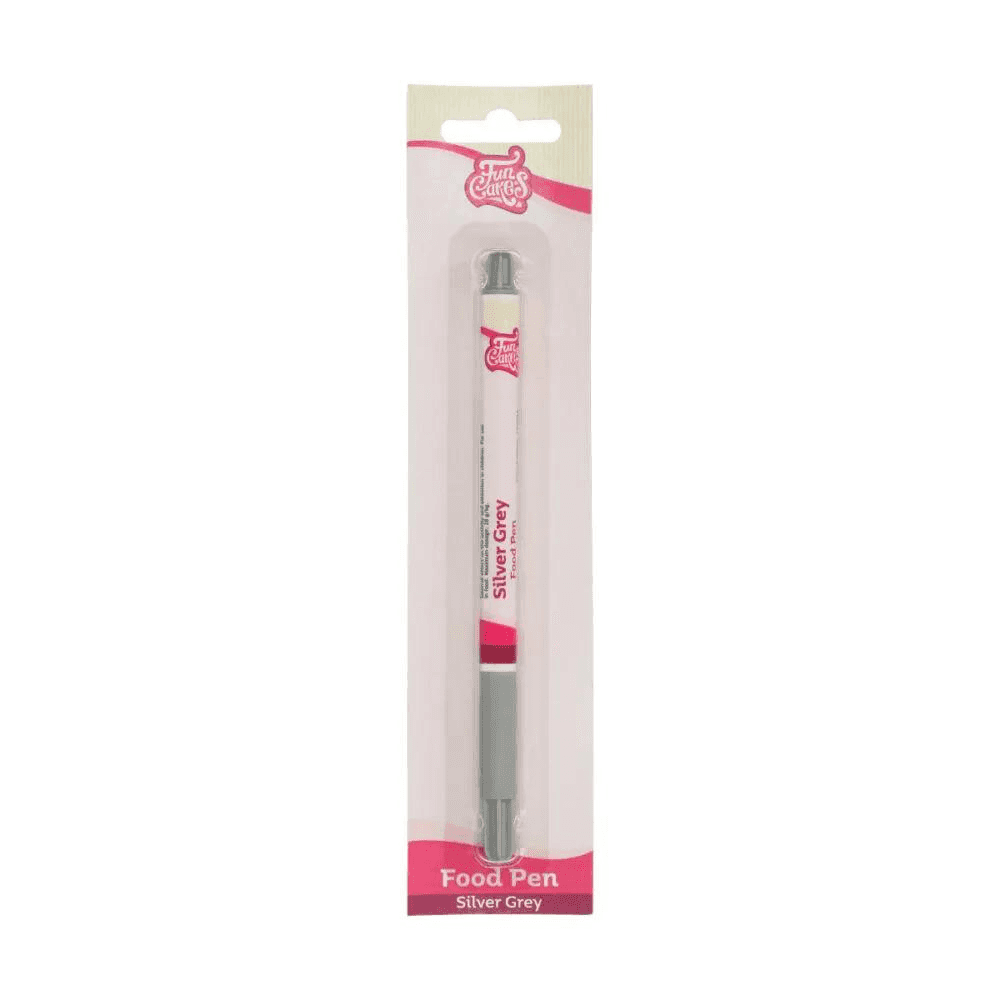 FunCakes Edible Food Pen - Silver Grey