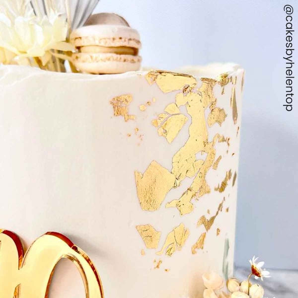 Sugarflair Edible Gold Leaf Transfer Sheet - Single 24 Carat Sheet