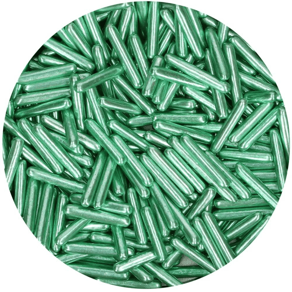 FunCakes EXPIRED - FunCakes Metallic Sugar Rods XL Green 70g [JAN 2026]