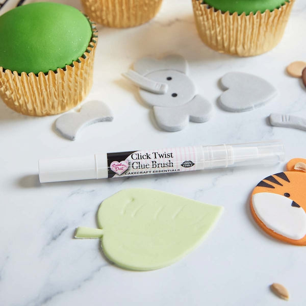 Rainbow Dust Click Twist Edible Glue Brush Pen