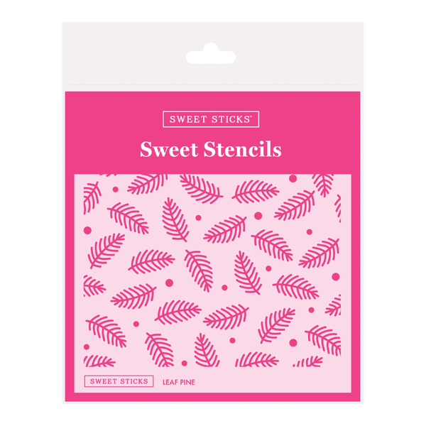 Sweet Sticks Leaf Pine Stencil