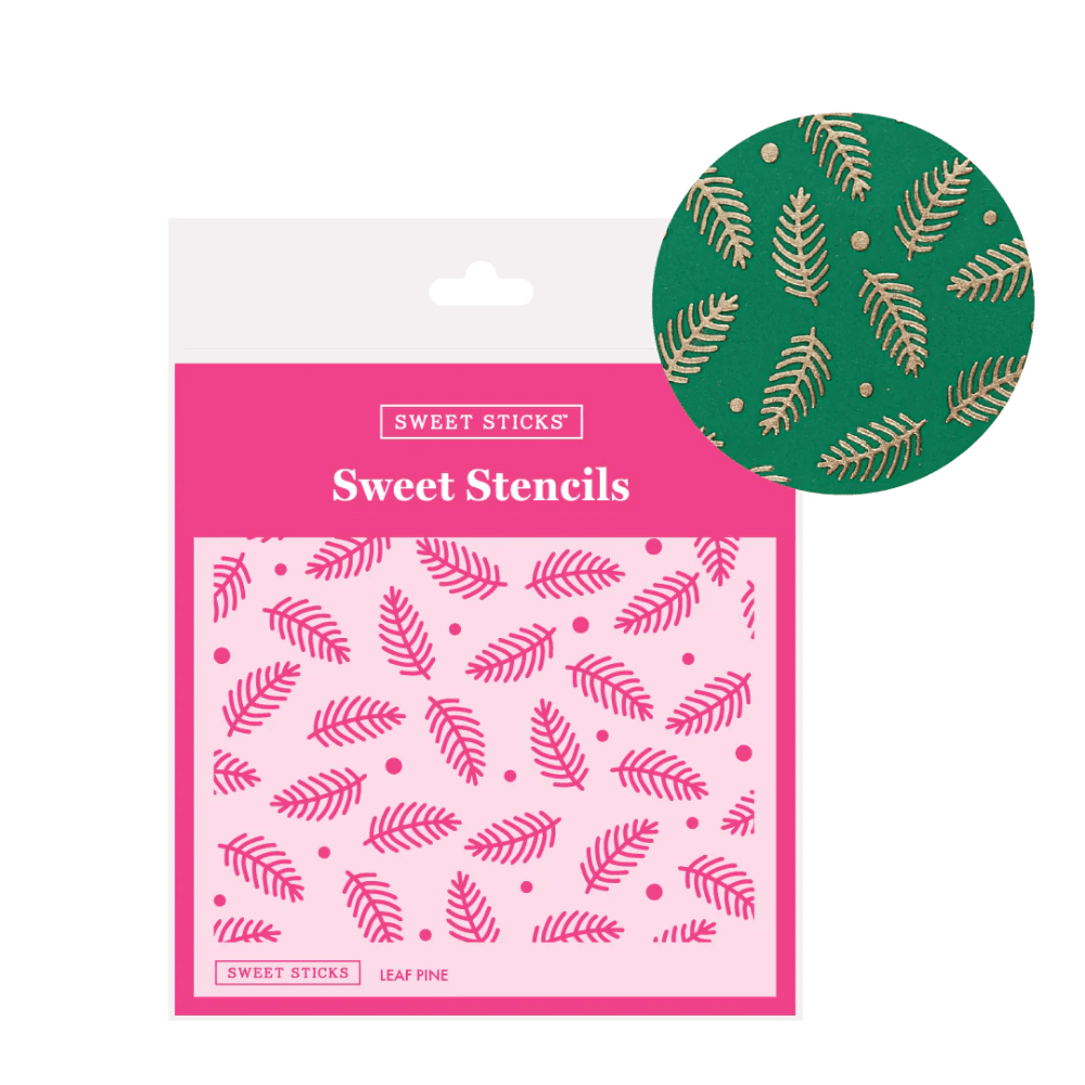 Sweet Sticks Leaf Pine Stencil