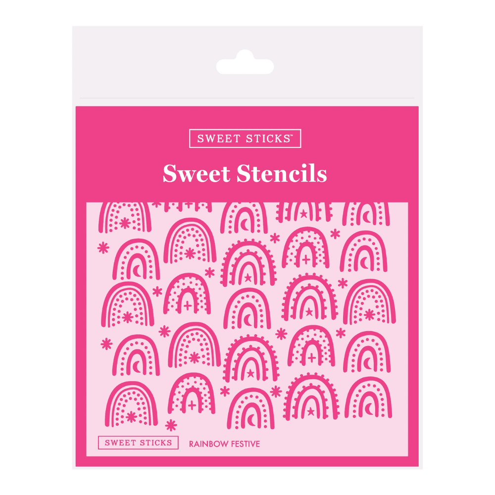 Sweet Sticks Rainbow Festive Stencil