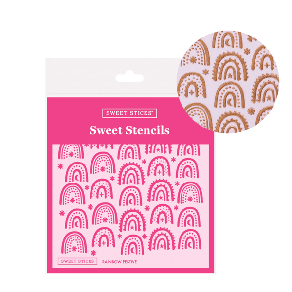 Sweet Sticks Rainbow Festive Stencil