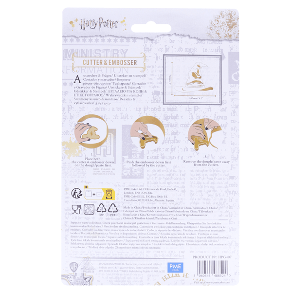 PME Sorting Hat - Harry Potter Cookie Cutter & Embosser - PME