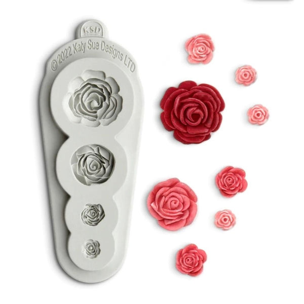Katy Sue Designs 4 in 1 Roses Silicone Mould  - Katy Sue Designs