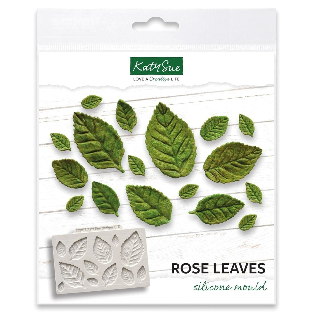 Katy Sue Designs Rose Leaves Silicone Mould  - Katy Sue Designs
