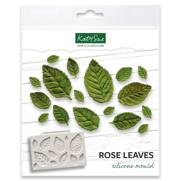 Katy Sue Designs Rose Leaves Silicone Mould  - Katy Sue Designs
