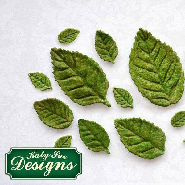 Katy Sue Designs Rose Leaves Silicone Mould  - Katy Sue Designs