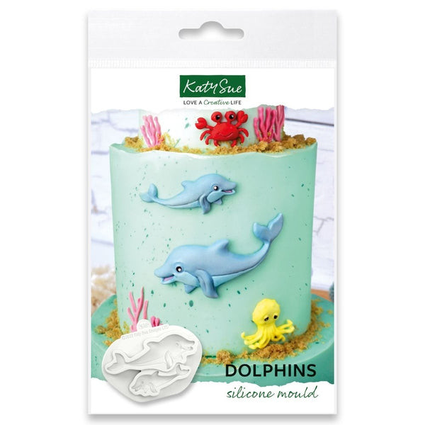 Katy Sue Designs Dolphins Silicone Mould - Katy Sue Designs
