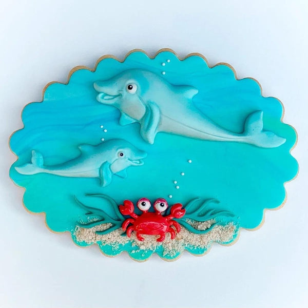 Katy Sue Designs Dolphins Silicone Mould - Katy Sue Designs