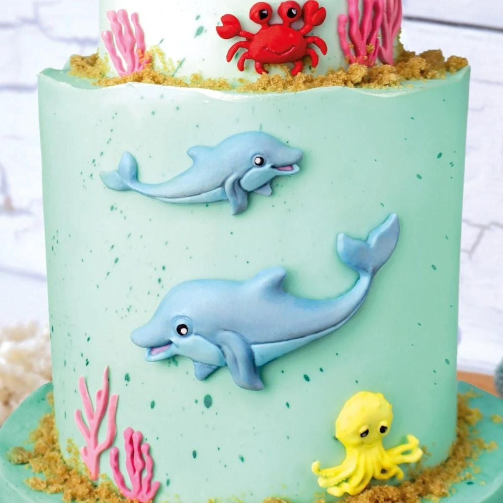 Katy Sue Designs Dolphins Silicone Mould - Katy Sue Designs