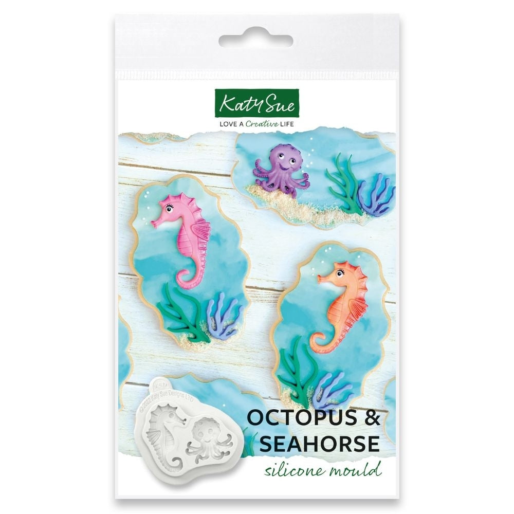 Katy Sue Designs Octopus and Seahorse Silicone Mould - Katy Sue Designs