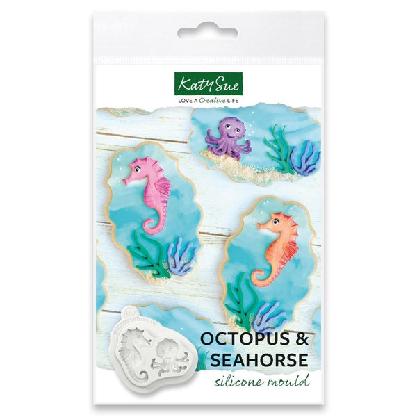 Katy Sue Designs Octopus and Seahorse Silicone Mould - Katy Sue Designs